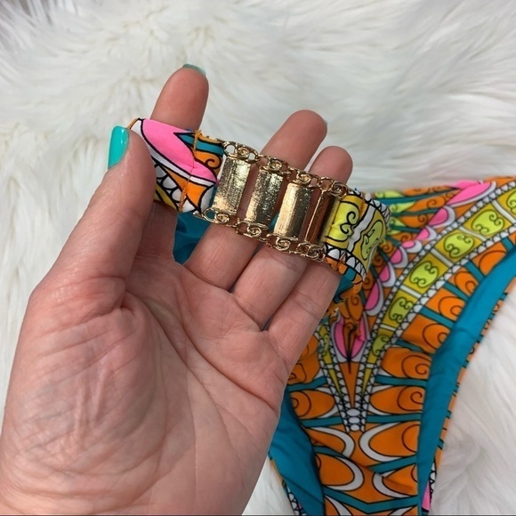 NWT Trina Turk Multicolored Bikini Bottom size 10 - Picture 4 of 10